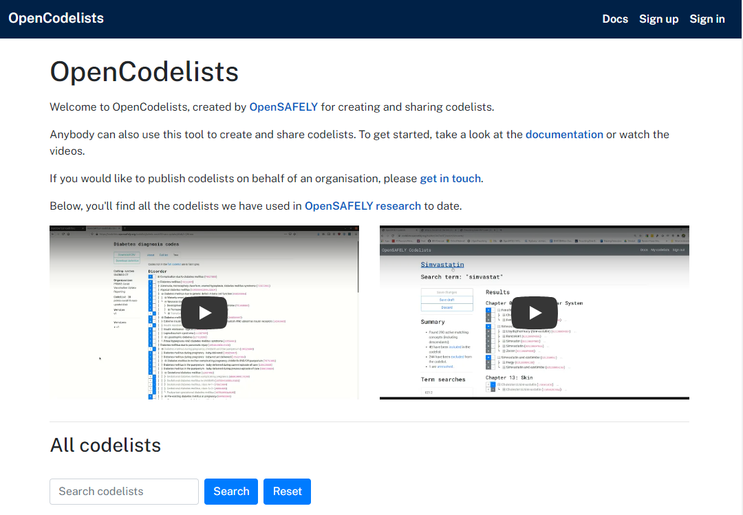 opencodelists